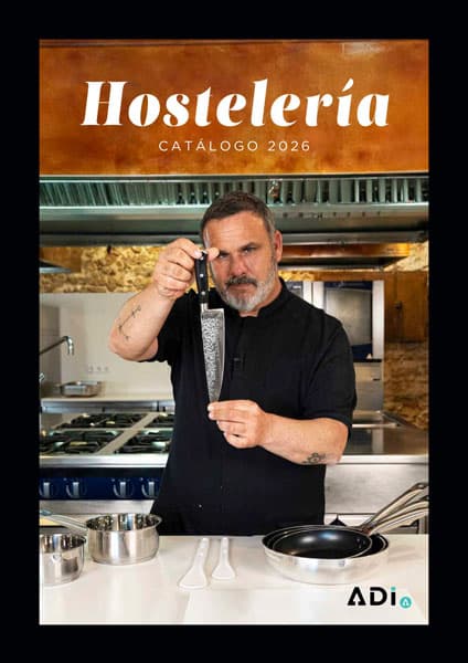 Portada del catálogo de productos de menaje para hostelería de ADI Hostelería