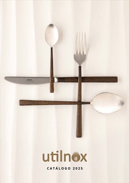 Portada del catálogo de productos de menaje para hostelería de Utilnox Cubertería Dalper 2025