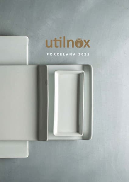 Portada del catálogo de productos de menaje para hostelería de Utilnox Porcelana Pontesa 2025